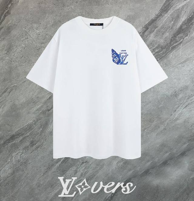 6669# Louis Vuitton Lv 2025 new high-quality round-neck short-sleeved T-shirt cu