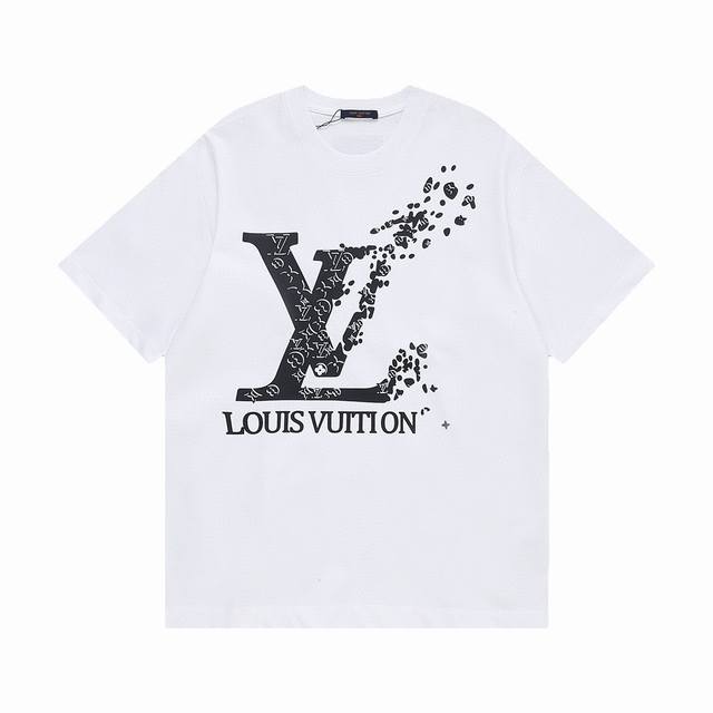 6663# Style: Louis Vuitton Lv logo dissolved short sleeves - Color: Picture colo