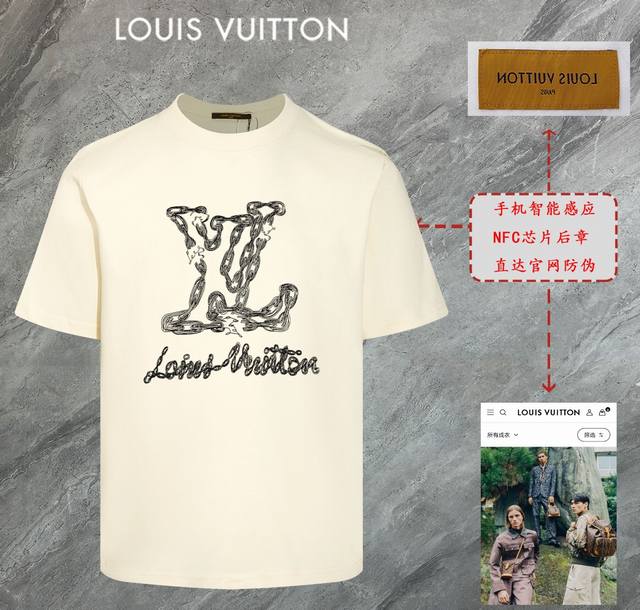 6670# Louis Vuitton Lv 2025 new high-quality round-neck short-sleeved T-shirt cu