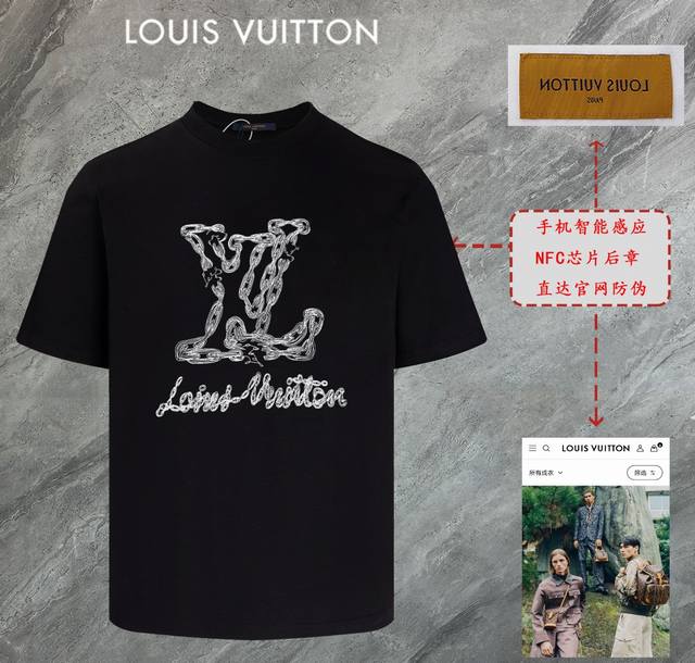 6670# Louis Vuitton Lv 2025 new high-quality round-neck short-sleeved T-shirt cu