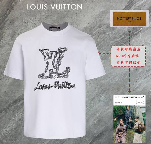 6670# Louis Vuitton Lv 2025 new high-quality round-neck short-sleeved T-shirt cu