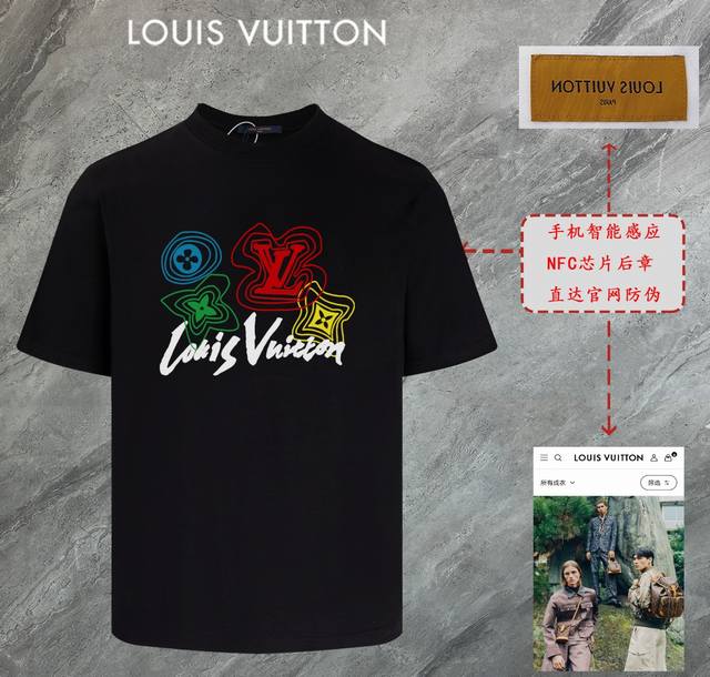 6672# Louis Vuitton Lv 2025 new high-quality round-neck short-sleeved T-shirt cu