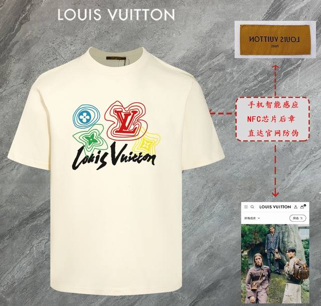 6672# Louis Vuitton Lv 2025 new high-quality round-neck short-sleeved T-shirt cu