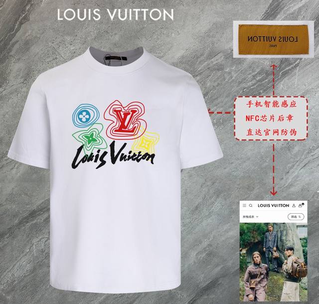 6672# Louis Vuitton Lv 2025 new high-quality round-neck short-sleeved T-shirt cu