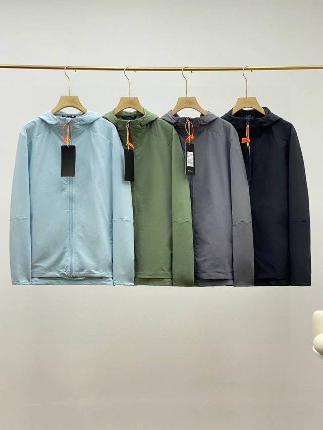 Lululemon Lulu 25 Spring and Summer Men's Outdoor Hooded Casual Jacket! Lightwei