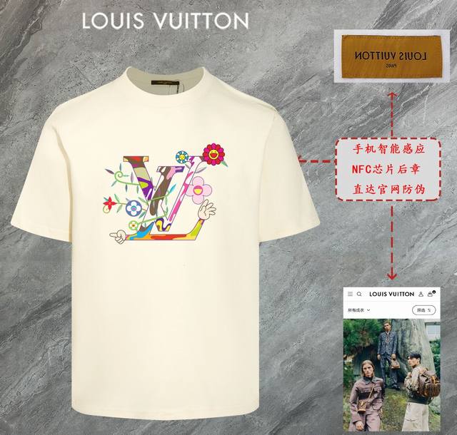6676# Louis Vuitton Lv 2025 new high-quality round-neck short-sleeved T-shirt cu
