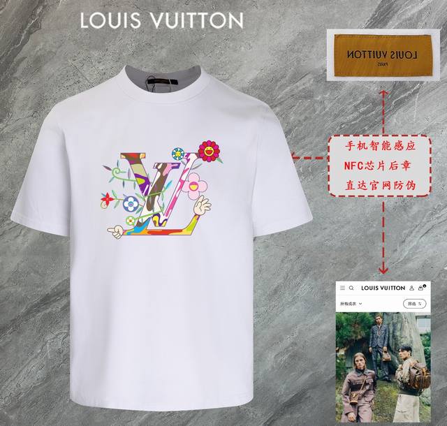 6676# Louis Vuitton Lv 2025 new high-quality round-neck short-sleeved T-shirt cu