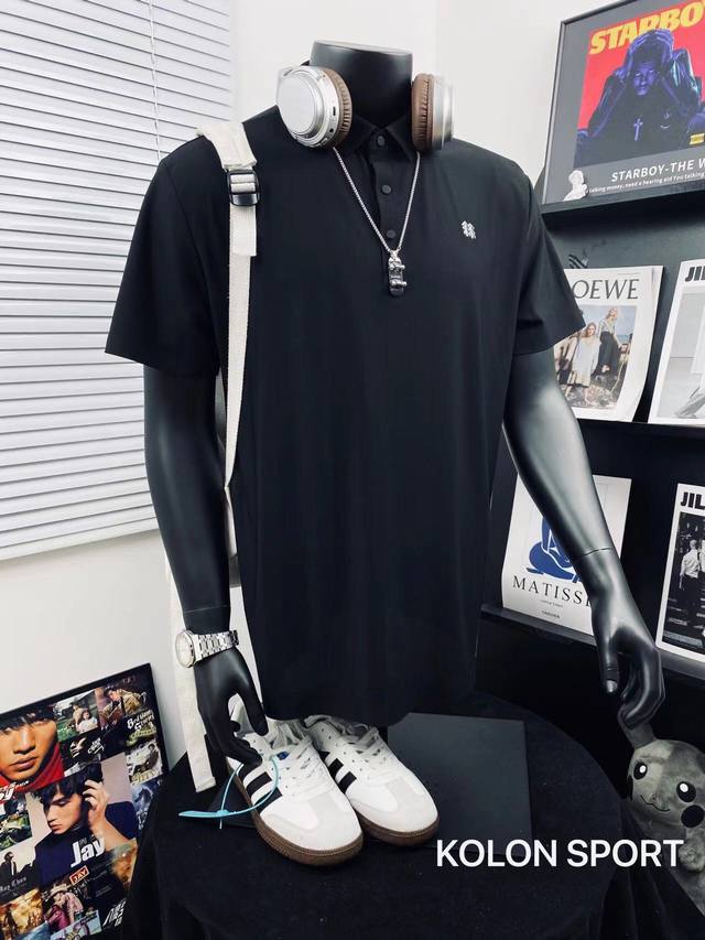 Kolon Sport Kolon high version 3D convex offset printing extreme ice silk casual
