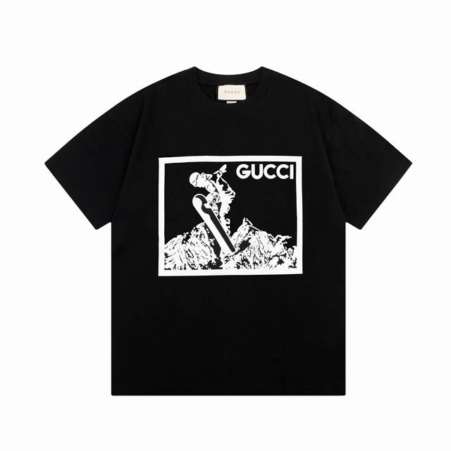 8878# Gucci Double G Snow Mountain Series Ski Print The logo is refined and upgr