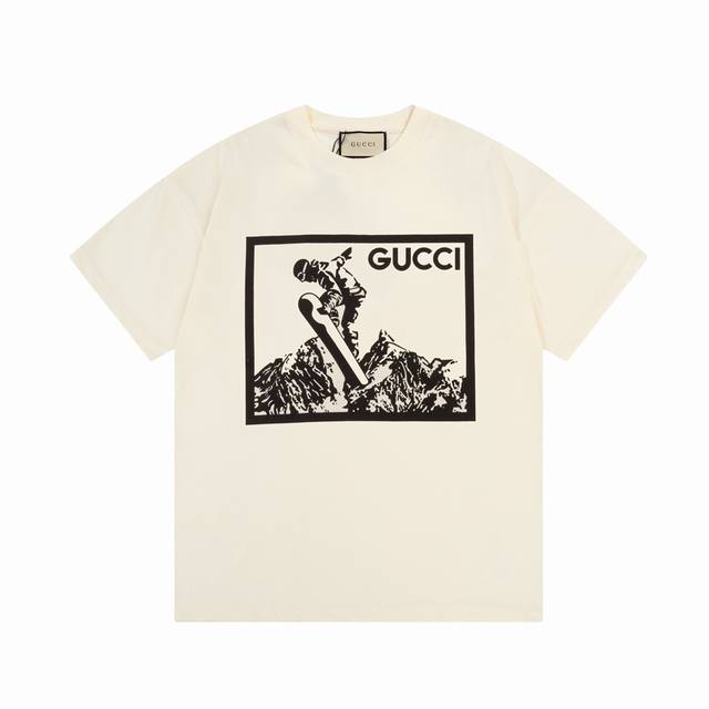 8878# Gucci Double G Snow Mountain Series Ski Print The logo is refined and upgr