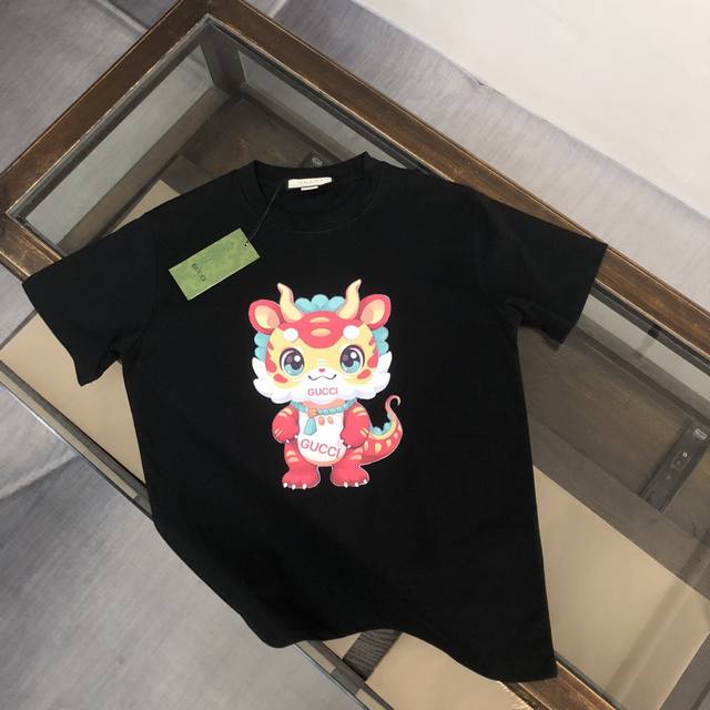 8849# Gucci's latest Dragon Year limited series short-sleeved T-shirts for the 2