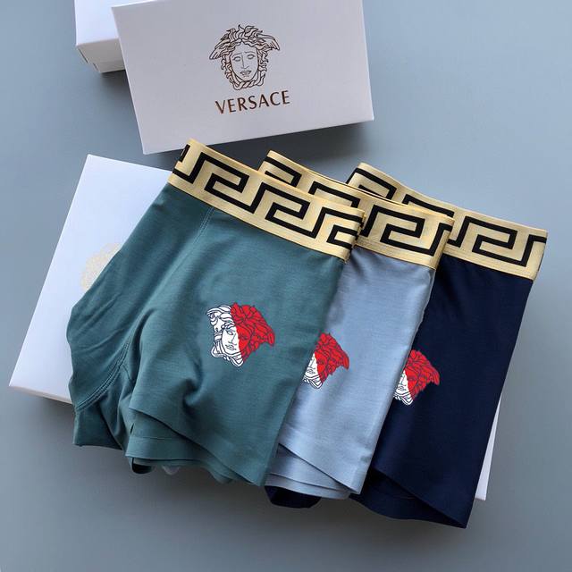 Original quality! Versace classic Medusa series! Fashionable men's underwear! Ex
