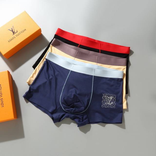 New product! Louis Vuitton Lv! Original quality! Boutique boxed men's underwear