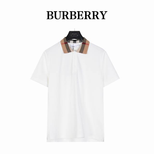 Burberry Burberry classic collar check short sleeve polo shirt 1:1 classic repli