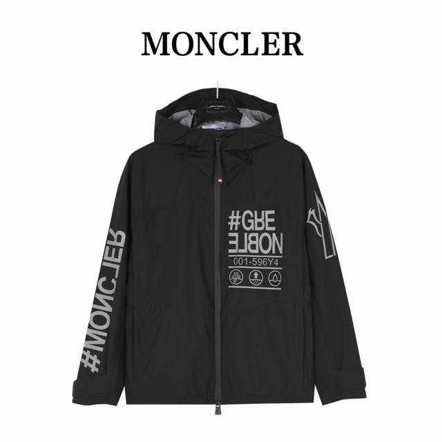 Moncler Moncler light jacket with letter print on the chest Rarely available thr
