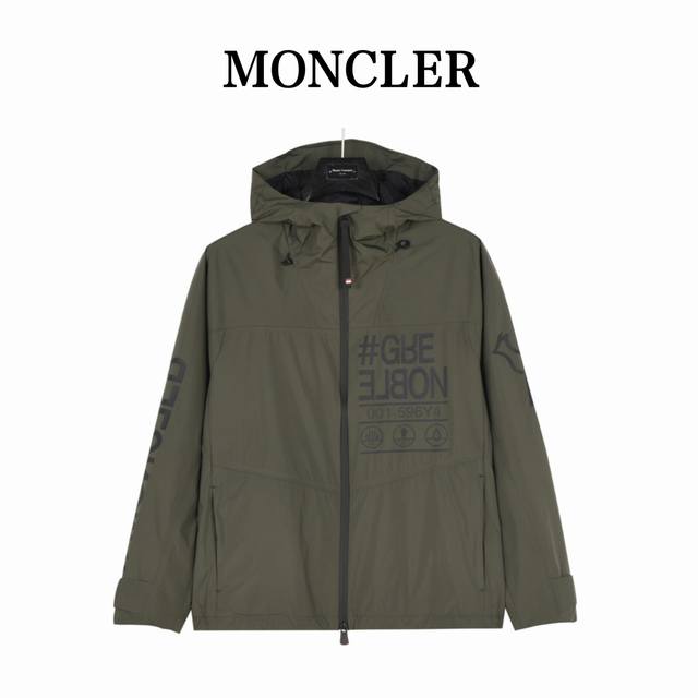 Moncler Moncler light jacket with letter print on the chest Rarely available thr