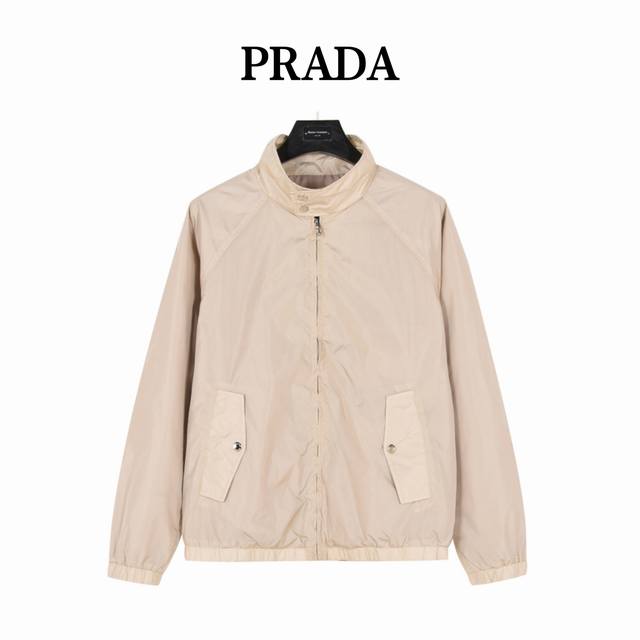 Prada Prada thin jacket with triangle logo on the back Rarely available in trade