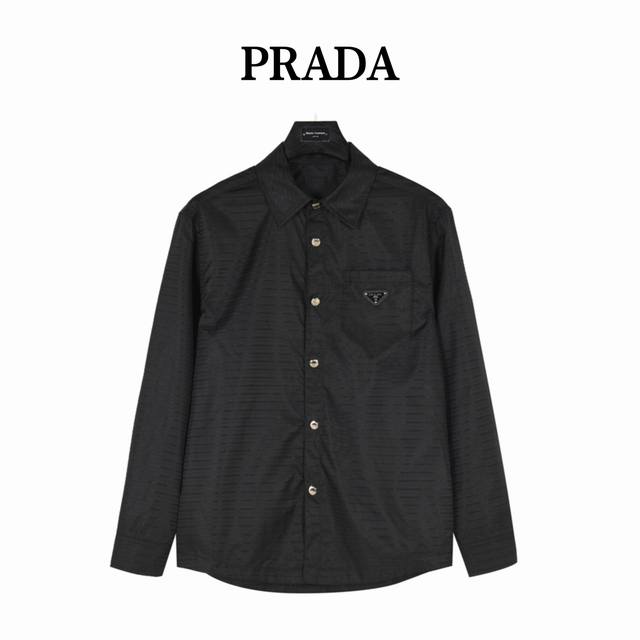 Prada Prada full print thin shirt Rarely available in trade channels, limited ov