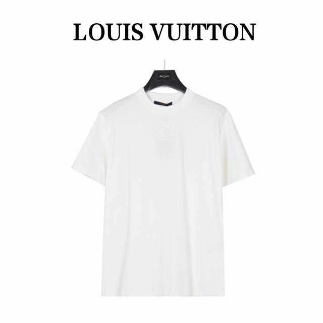 Louisvuitton Louis Vuitton embossed 3D convex embossed short-sleeved T-shirt Dif