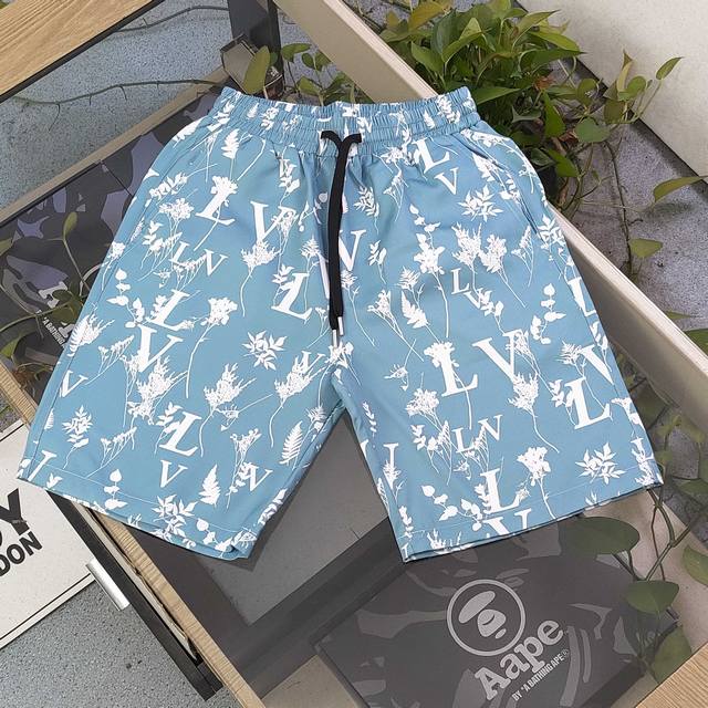 2025 New Louis Vuitton Lv ink-splashed full-print Logo pattern printed casual co