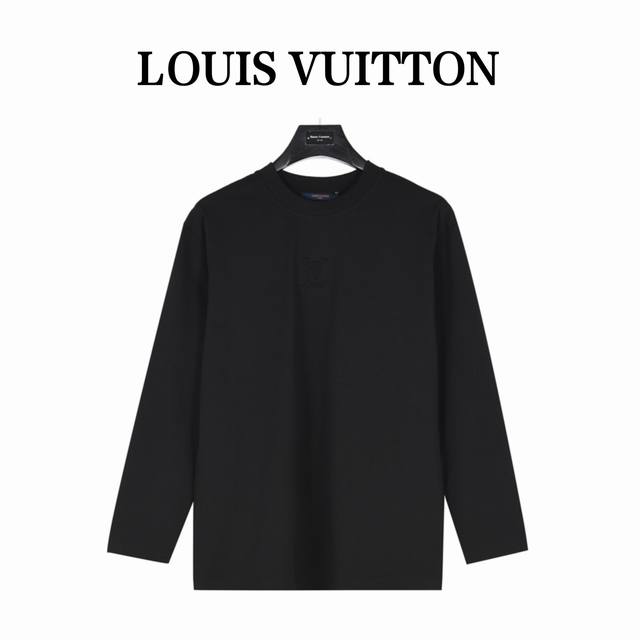 Louisvuitton Louis Vuitton chest letter embossed long sleeves Embossed part buil