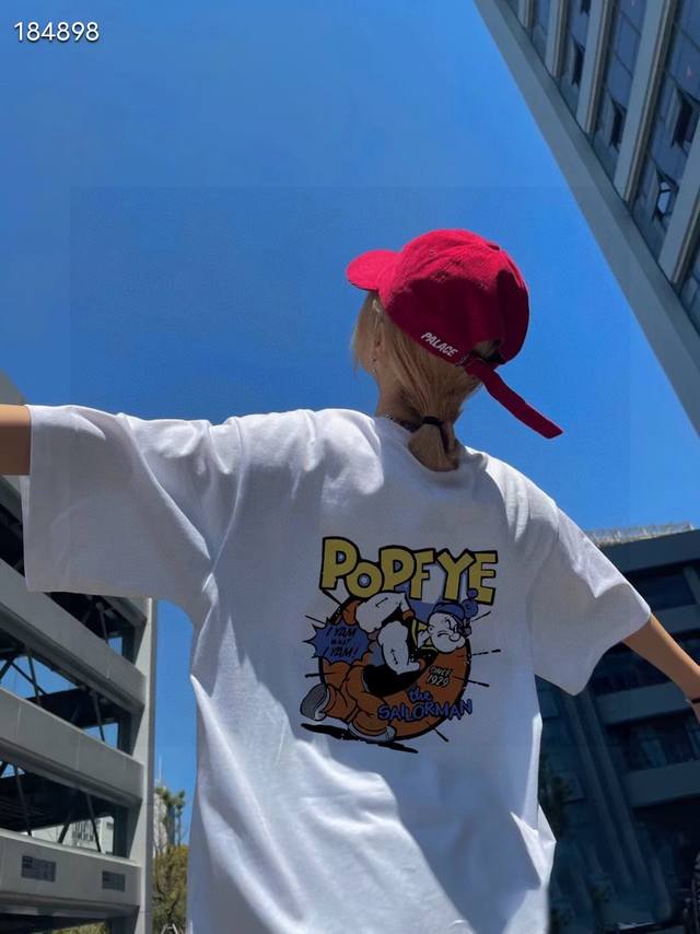 High quality The North Face Popeye short-sleeved shirt The North Face Popeye co-