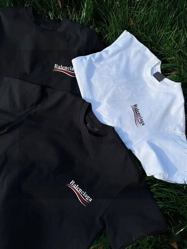 High quality Balenciaga co-branded Pepsi girl's cola letter big logo couple thre