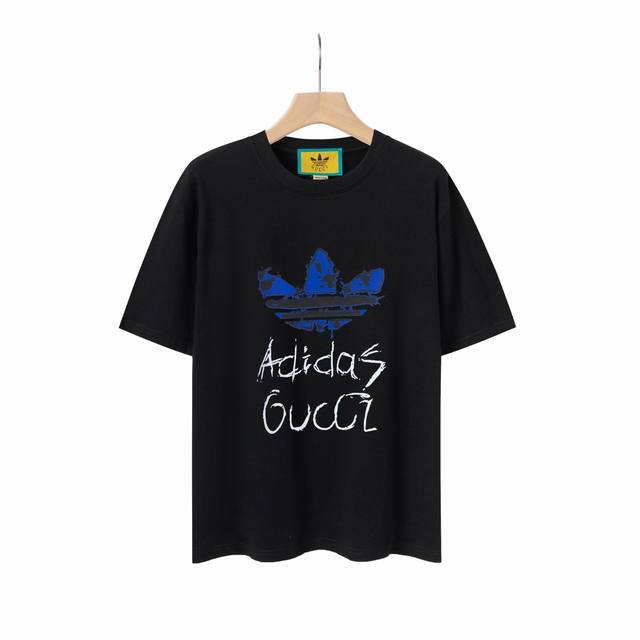 8808# Gucci 2025 spring and summer new joint clover cartoon letter Logo short-sl