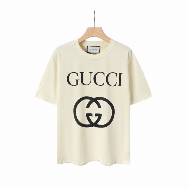 8820# Gu classic large logo print, Gucci 2025 spring and summer latest short sle
