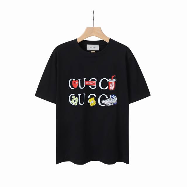8818# Gucci 25Fw The latest Simpson limited edition cartoon slogan letter minima