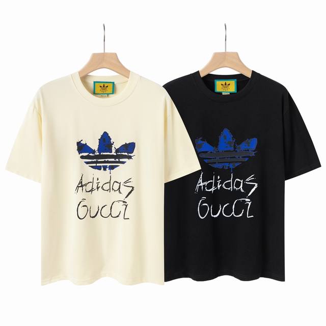 8808# Gucci 2025 spring and summer new joint clover cartoon letter Logo short-sl