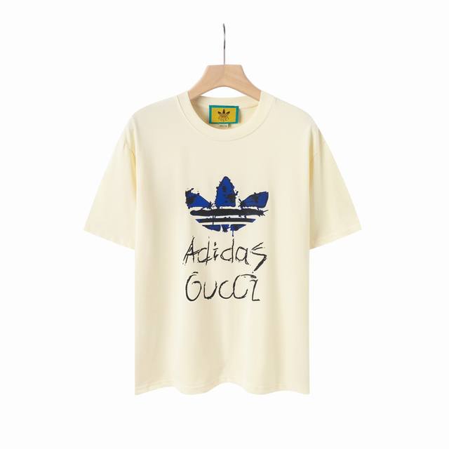 8808# Gucci 2025 spring and summer new joint clover cartoon letter Logo short-sl