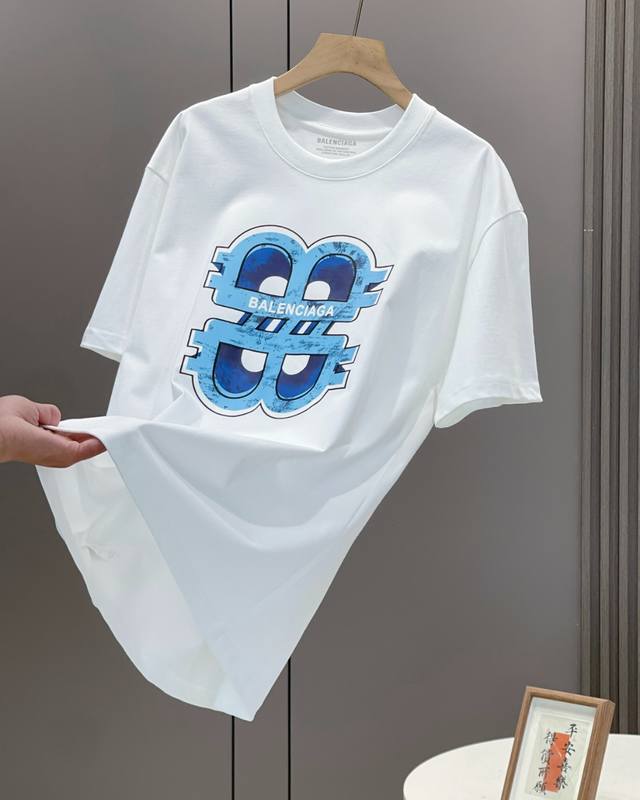 Top version, look for 330G high weight Balenciaga creative summer new loose coup