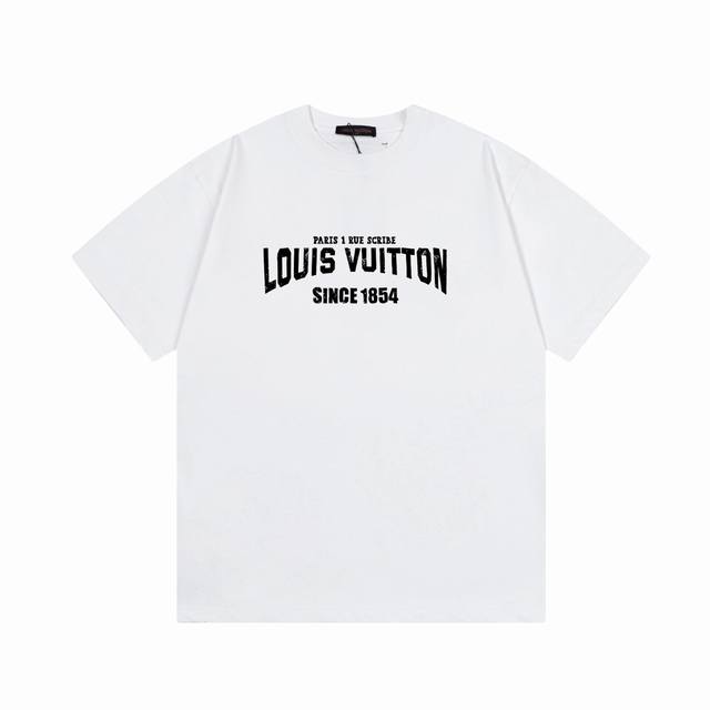 6665# Lv Louis Vuitton 2025 Logo print round neck pullover short sleeves 26S dou