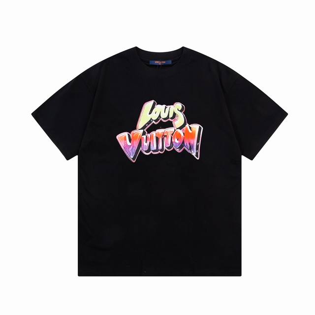 6655# Louis Vuitton gradient graffiti letter print The large logo is exquisitely