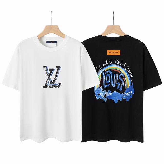 6642# Louis Vuitton limited edition 25Ss new astronaut print logo round neck sho