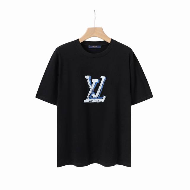 6642# Louis Vuitton limited edition 25Ss new astronaut print logo round neck sho
