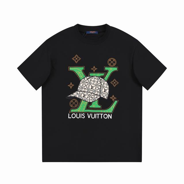 6618# Louis Vuitton limited edition 25Ss new astronaut print logo round neck sho