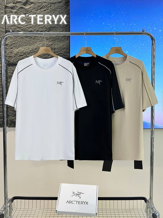 Arc'teryx Arc'teryx tricolor embroidered small logo short-sleeved T-shirt for co