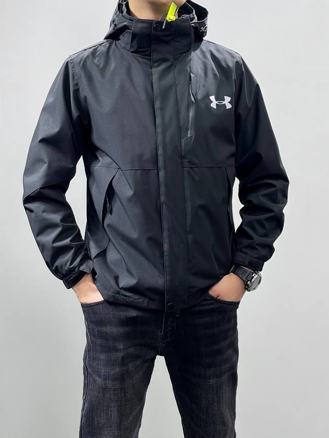 1652# Ua Under Armour casual three-in-one fleece jacket! liner is removable The