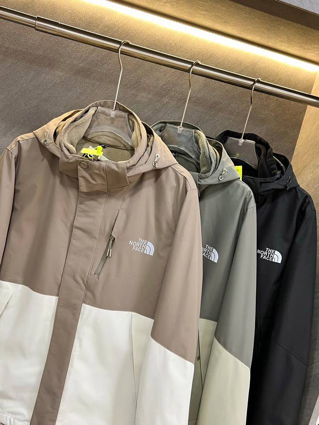 1658# Winter 3-in-1 Tfn North Face Classic Counter Men's 3-in-1 2-piece Jacket!