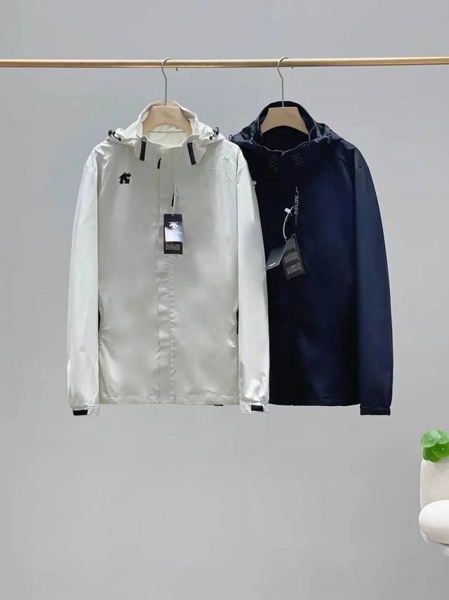 1866# Descente waterproof and windproof jacket, the same style for male and fema