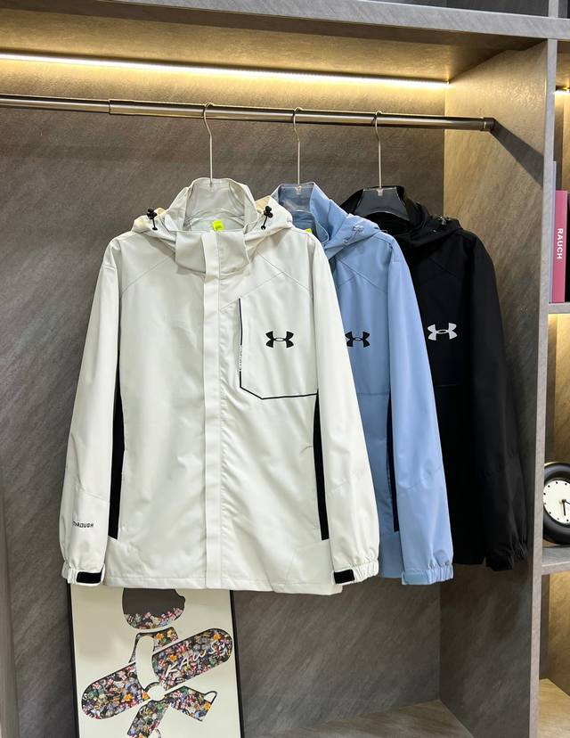 19881# 23rd autumn Under Armour hooded casual assault jacket! Spring hooded wind