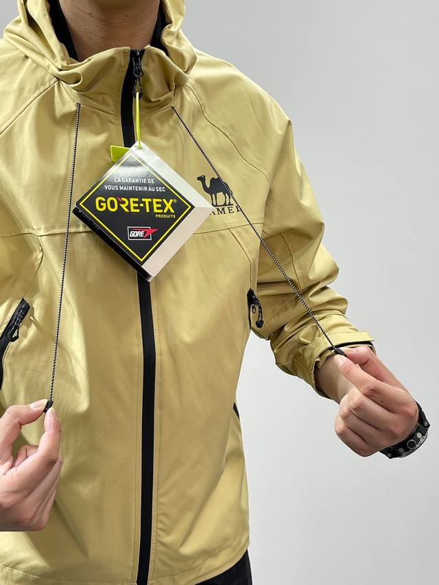 18663# Camel Hooded Outdoor Sports Soft Shell Windbreaker Classic Style New Arri