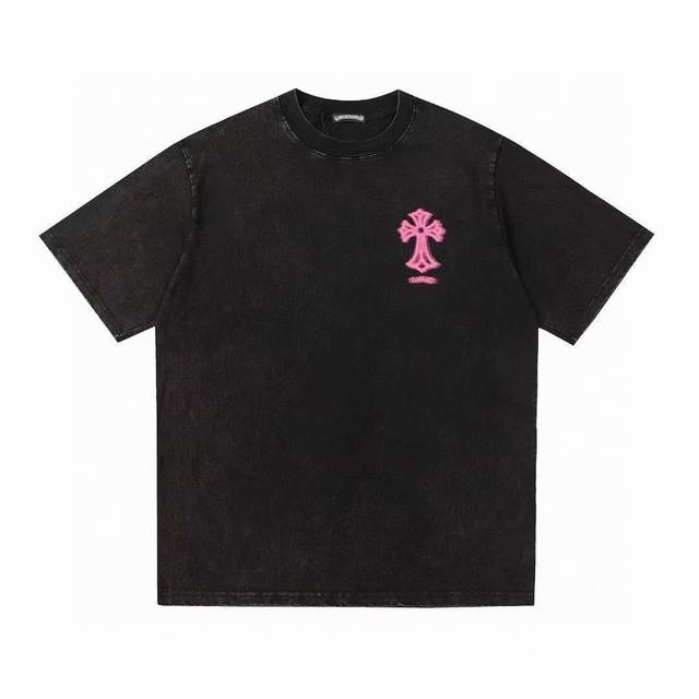 Chrome Hearts Ch Chrome Hearts 25Ss Heavy Neon Cross Logo Stir-fried Washed Dist