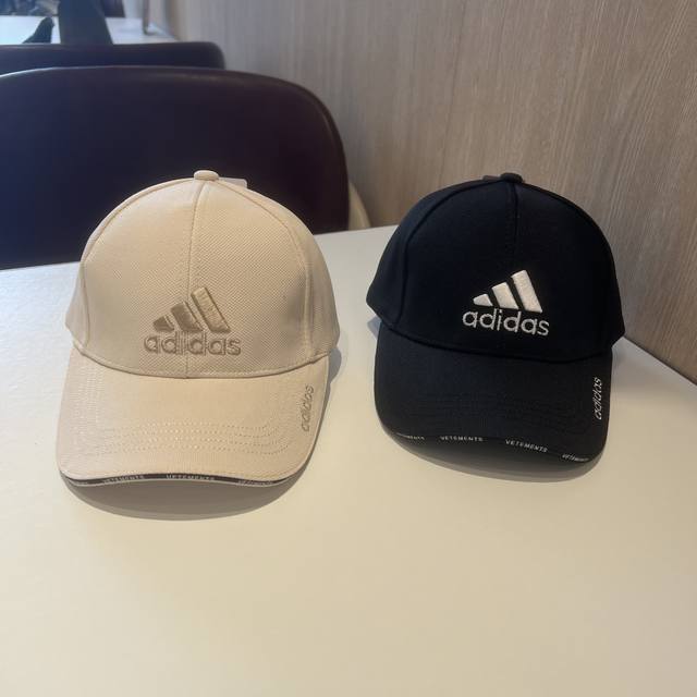 Adidas clover embroidery hat baseball cap top version custom woven twill brushed