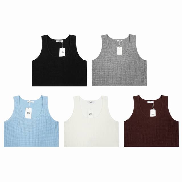 Alo camisole women's summer new waffle knit suit sports fitness beauty vest top
