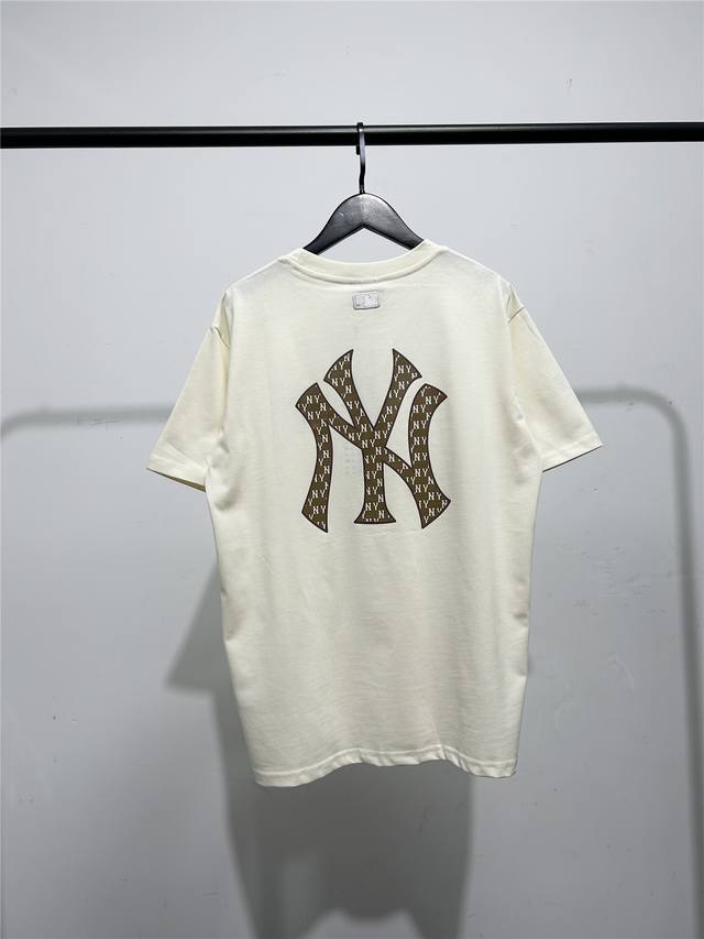 Mlb new short-sleeved T-shirt with embroidery on the chest and full-printed larg