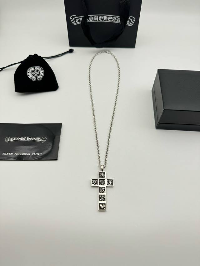 Chrome Hearts Chrome Hearts Seven Elements Cross Necklace with Full Packaging A