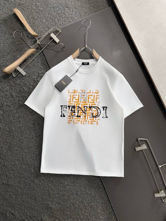 Style number: G2885 Fendi 25Ss Master-designed trendy new printed round neck sh